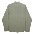 LEVI'S Mens Green Cotton Blend Shirt M Casual Long Sleeve Button Shirt