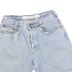 DIESEL Womens Denim Blue & Light Blue Casual Shorts M W30 Relaxed Fit Button
