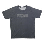 PUMA Mens Grey Graphic T-Shirt L Short Sleeve Crew Neck Cotton Blend Casual