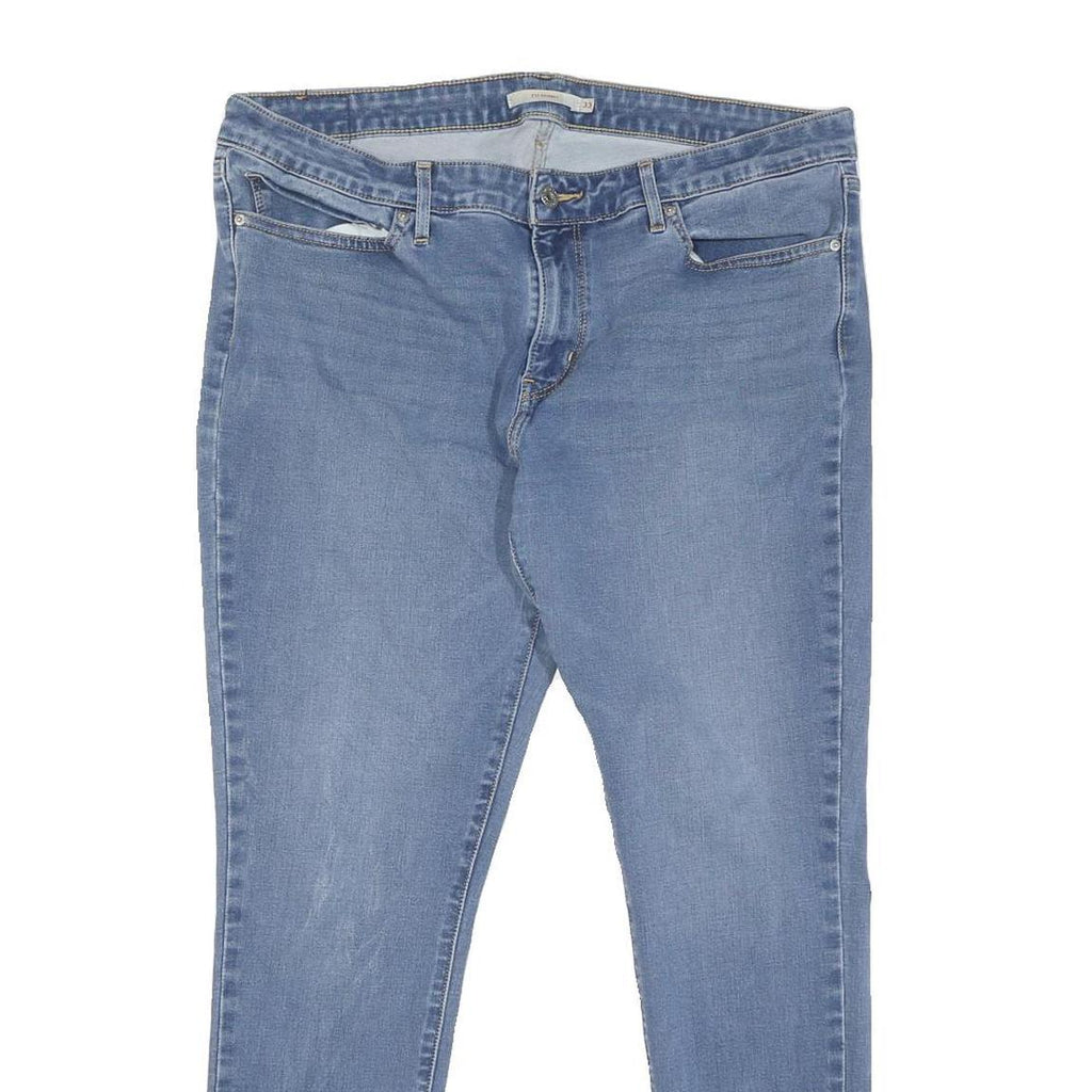 LEVI'S 711 Womens Jeans Blue Regular Skinny Denim Medium W33 L28 Stylish