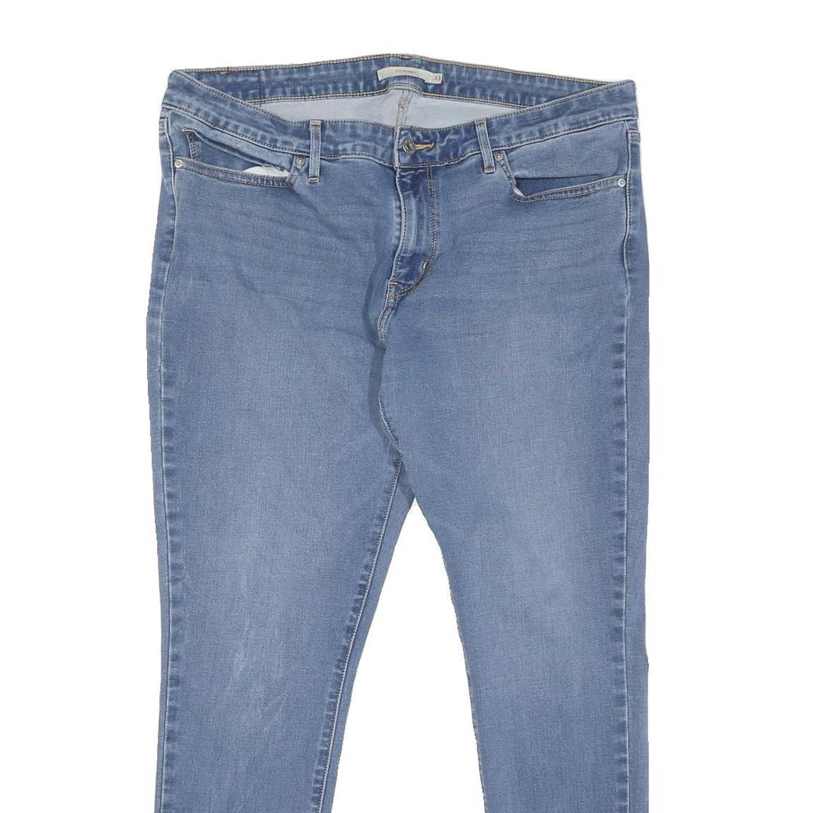 LEVI'S 711 Womens Jeans Blue Regular Skinny Denim Medium W33 L28 Stylish