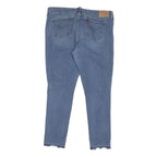 LEVI'S 711 Womens Jeans Blue Regular Skinny Denim Medium W33 L28 Stylish