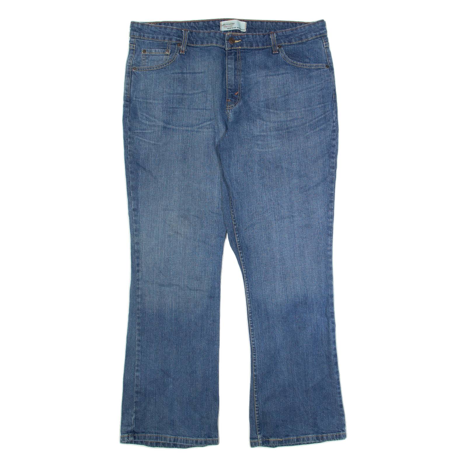 LEVI'S Womens Jeans Blue Regular Bootcut W40 L32