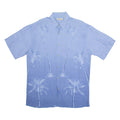 HOLLIS RIVER Mens Hawaiian Shirt Blue Floral M