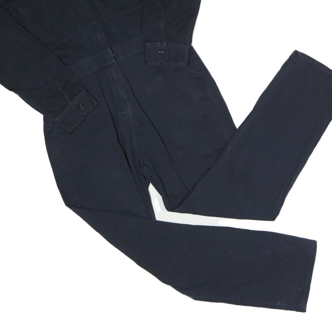 DICKIES Womens Black Cotton Dungarees Regular Fit M W32 L28 Workwear