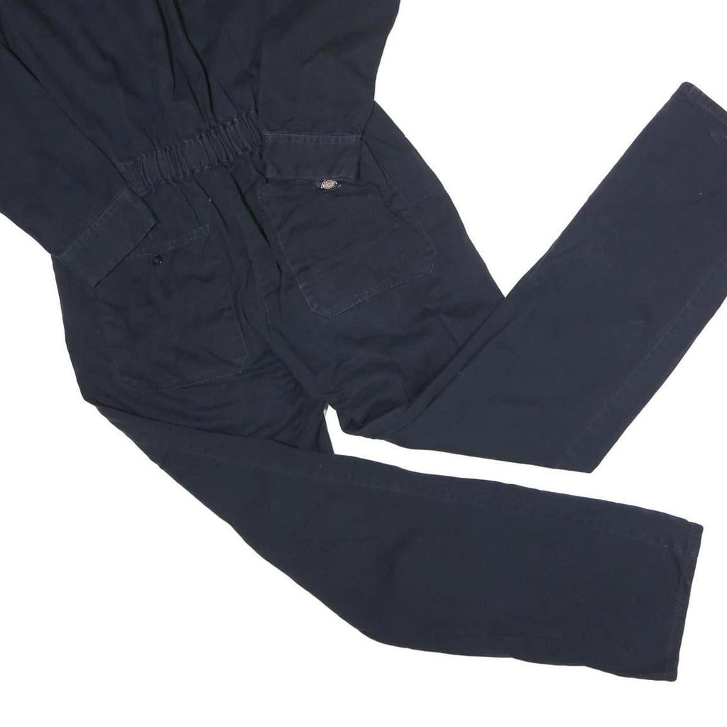 DICKIES Womens Black Cotton Dungarees Regular Fit M W32 L28 Workwear