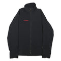 MAMMUT Mens Black Outdoor Jacket M Polyester Blend Zip Plain Lightweight
