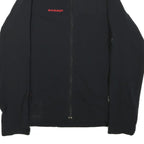 MAMMUT Mens Black Outdoor Jacket M Polyester Blend Zip Plain Lightweight