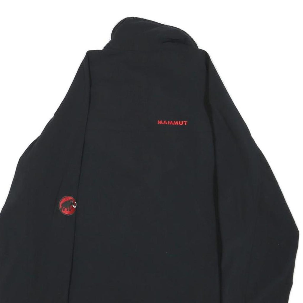 MAMMUT Mens Black Outdoor Jacket M Polyester Blend Zip Plain Lightweight