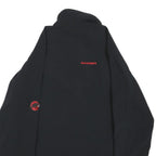 MAMMUT Mens Black Outdoor Jacket M Polyester Blend Zip Plain Lightweight