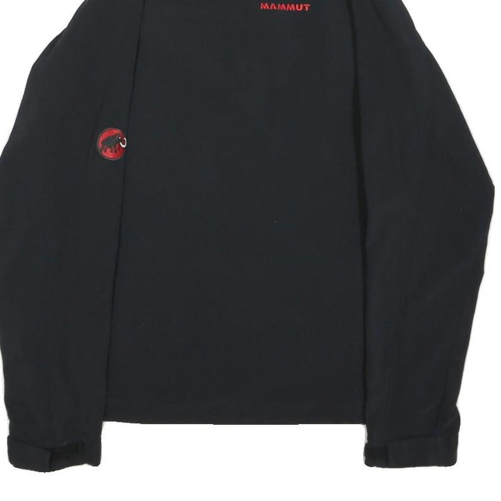 MAMMUT Mens Black Outdoor Jacket M Polyester Blend Zip Plain Lightweight