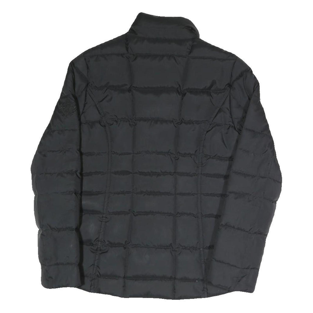 TOMMY HILFIGER Womens Black Quilted Jacket XS Polyester Blend Zip Casual