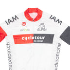 MSTINA Cycling Mens Jersey White 1/4 Zip M