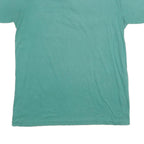 MANHATTAN NATURE KNIT Mens Green Short Sleeve Plain Polo Shirt L Cotton Blend