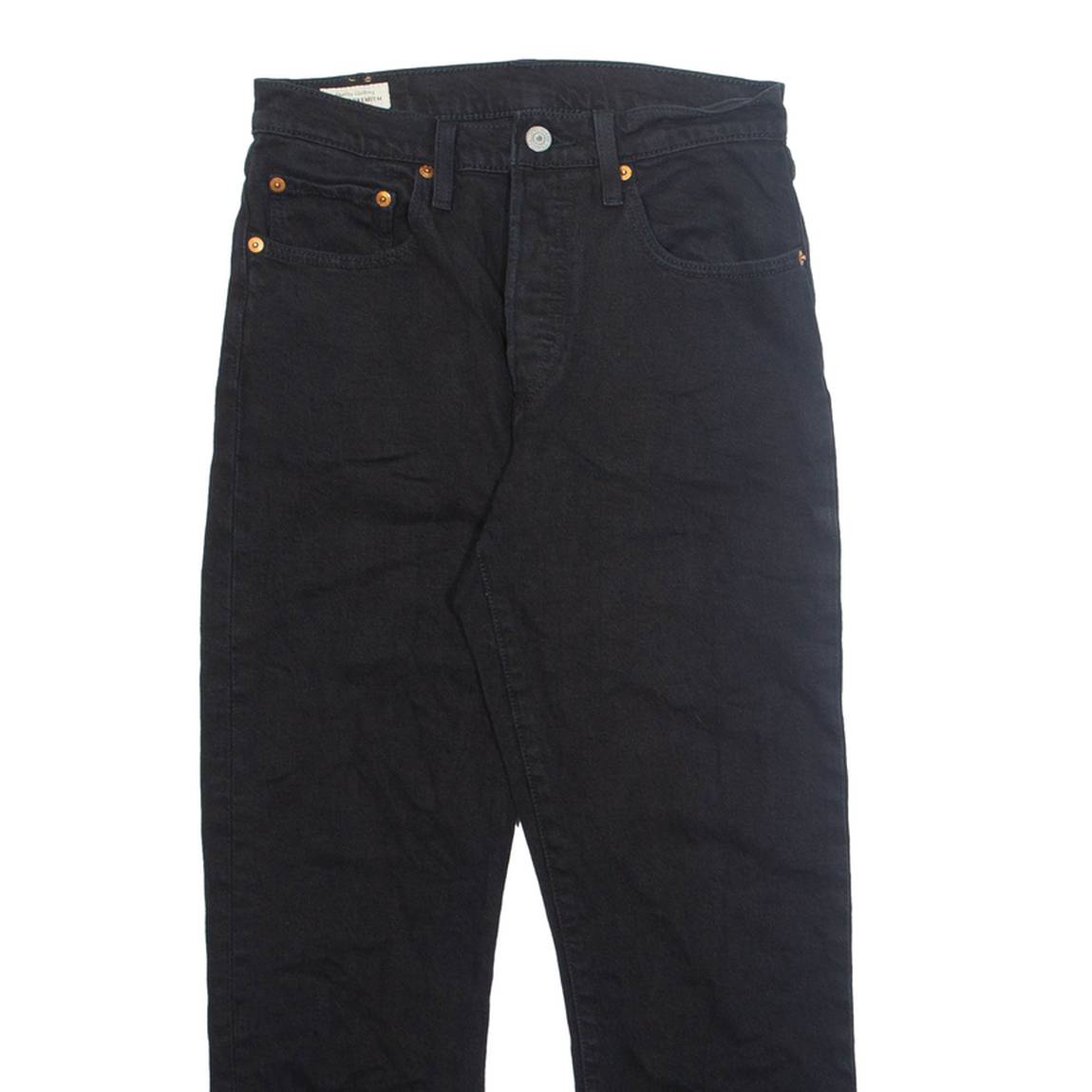 LEVI'S 501 BIG E Jeans Mens Black Regular Straight W27 L26