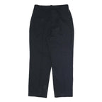 SAG HARBOR Womens Cotton Blend Black Regular Fit Straight Trousers W38 L30