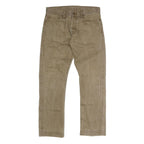 CARHARTT Mens Regular Fit Beige Denim Jeans W34 L30 Cotton Blend Button Closure
