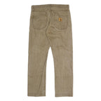 CARHARTT Mens Regular Fit Beige Denim Jeans W34 L30 Cotton Blend Button Closure
