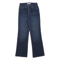 LEVI'S Womens Dark Blue Regular Flared Denim W26 L28 Zip Cotton Blend Jeans