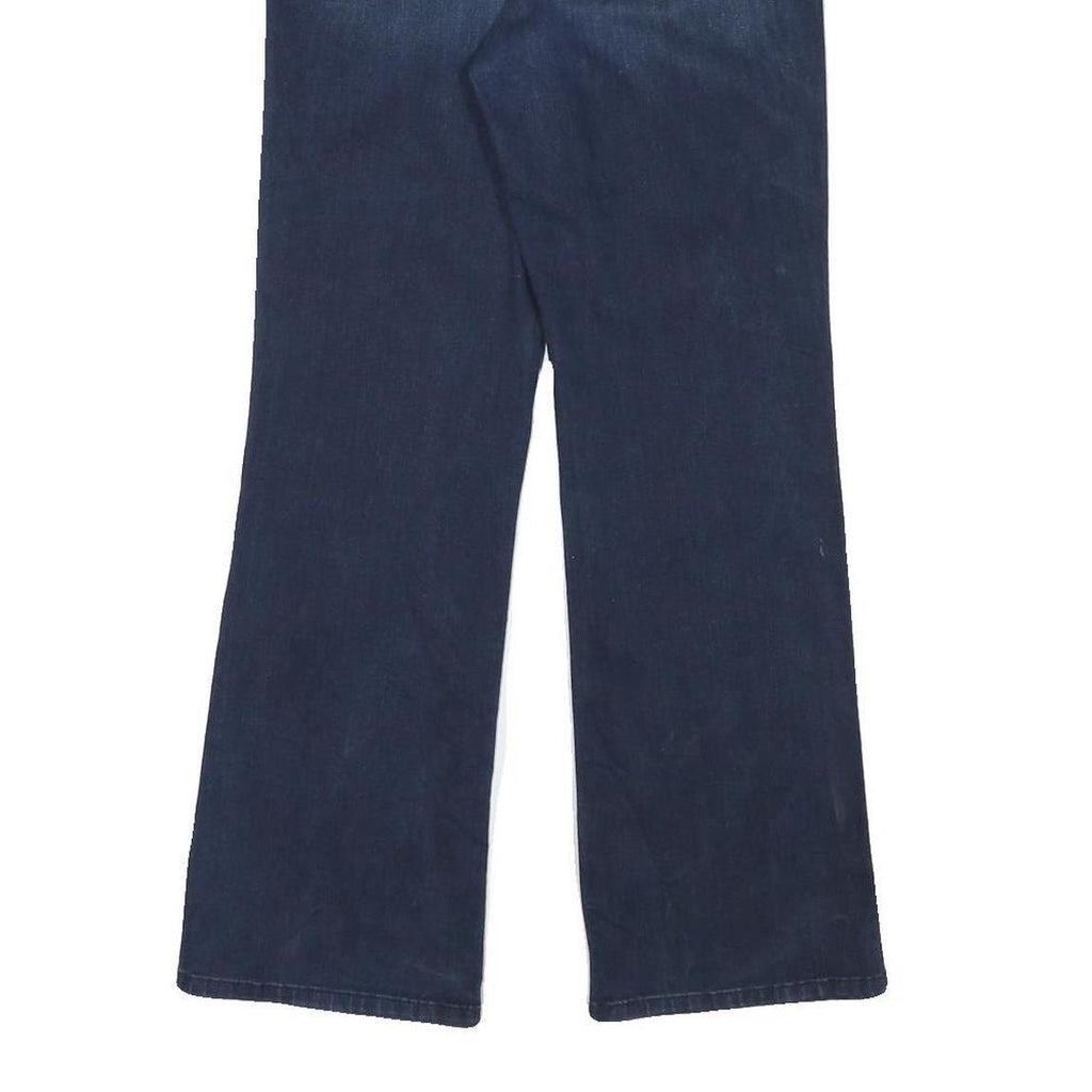 LEVI'S Womens Dark Blue Regular Flared Denim W26 L28 Zip Cotton Blend Jeans