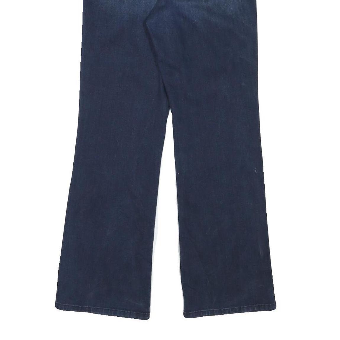 LEVI'S Womens Dark Blue Regular Flared Denim W26 L28 Zip Cotton Blend Jeans