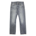LEVI'S 501 Mens Jeans Blue Regular Straight Denim Medium W32 L32 Classic Button