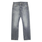 LEVI'S 501 Mens Jeans Blue Regular Straight Denim Medium W32 L32 Classic Button