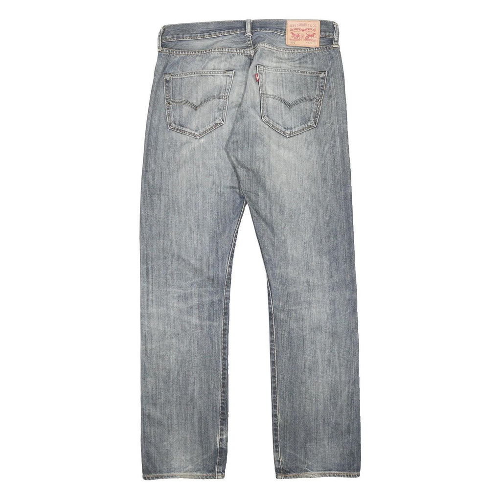 LEVI'S 501 Mens Jeans Blue Regular Straight Denim Medium W32 L32 Classic Button