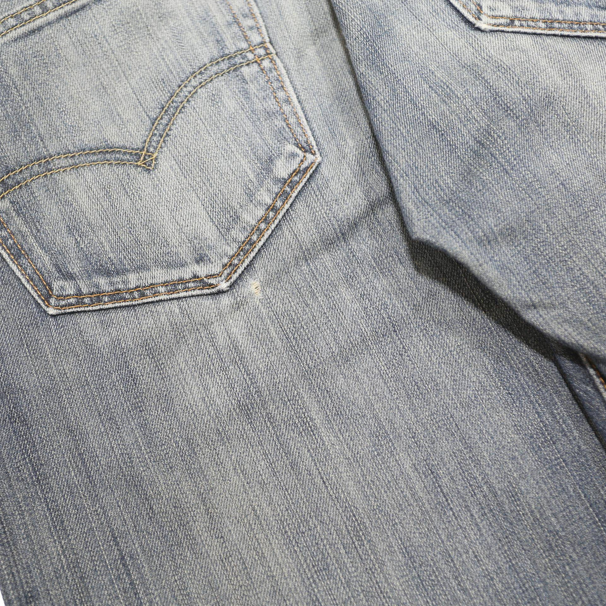 LEVI'S 501 Mens Jeans Blue Regular Straight Denim Medium W32 L32 Classic Button