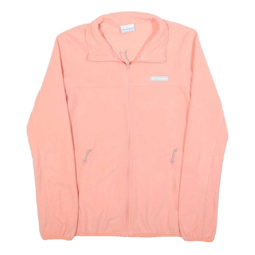 COLUMBIA Womens Pink Jacket S Polyester Plain Zip Casual Outdoor Lightweight