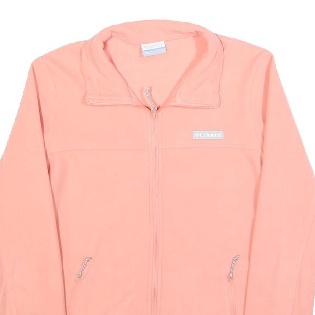 COLUMBIA Womens Pink Jacket S Polyester Plain Zip Casual Outdoor Lightweight