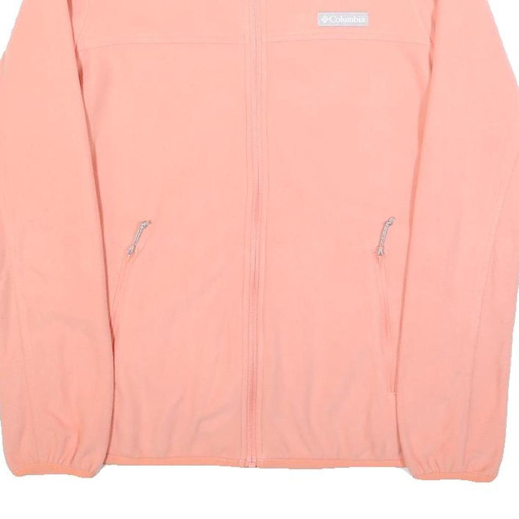 COLUMBIA Womens Pink Jacket S Polyester Plain Zip Casual Outdoor Lightweight