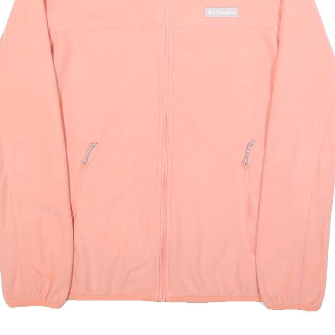 COLUMBIA Womens Pink Jacket S Polyester Plain Zip Casual Outdoor Lightweight