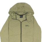 JACK WOLFSKIN Womens Green Jacket M Polyester Blend Zip Hooded Plain Outdoor