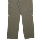 CARHARTT Mens Cotton Khaki Relaxed Cargo Trousers W32 L32 Workwear Pockets