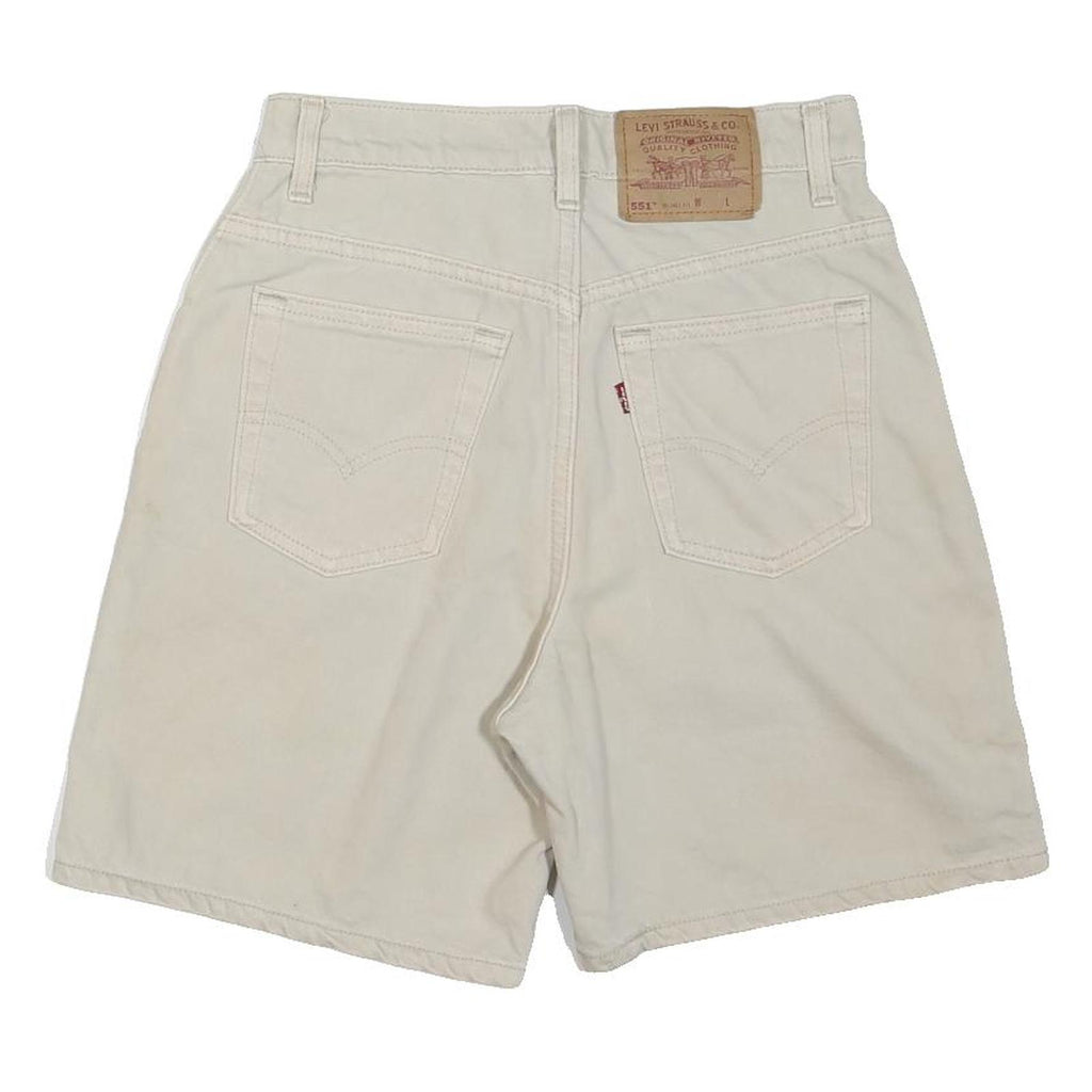 LEVI'S Womens Shorts Beige Casual XS W28 Cotton Blend Comfortable Summer Fit