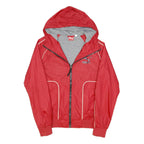 PUMA Womens Red Polyester Blend Jacket UK 8 Zip Hooded Sportswear Lightweight