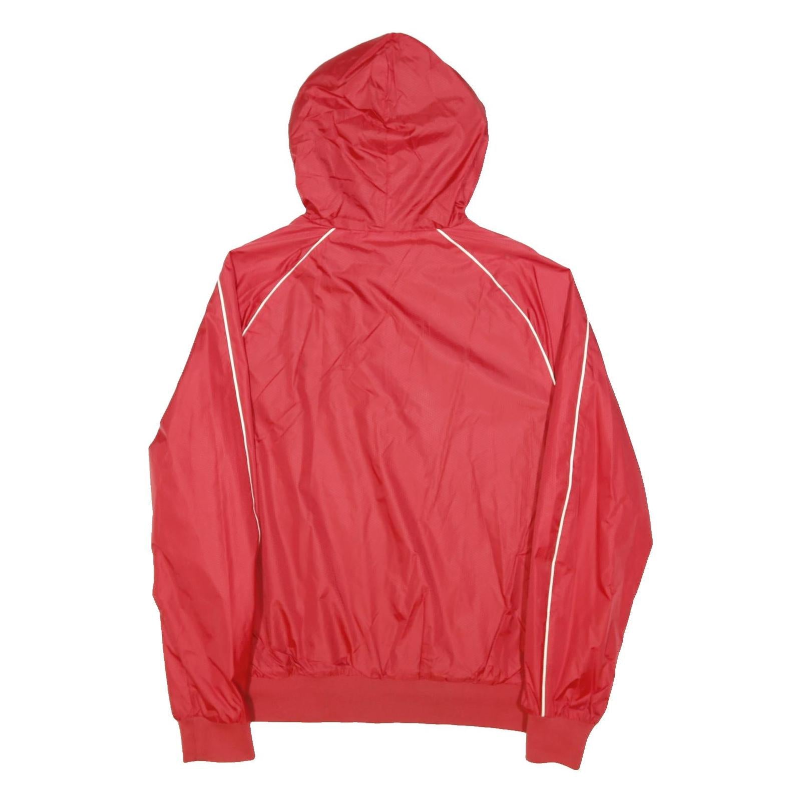 PUMA Womens Red Polyester Blend Jacket UK 8 Zip Hooded Sportswear Lightweight