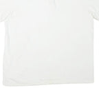 CALVIN KLEIN Mens White XL Plain V-Neck Cotton Blend Short Sleeve T-Shirt