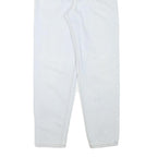GALAXY Womens Jeans White Relaxed Straight Denim Light W28 L29 Classic Fit