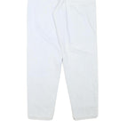 GALAXY Womens Jeans White Relaxed Straight Denim Light W28 L29 Classic Fit