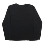 LACOSTE Mens Black Long Sleeve Crew Neck Cotton Blend XL Classic T-Shirt