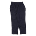 GAAN DUH Womens Navy Regular Fit Straight Leg Trousers W26 L27