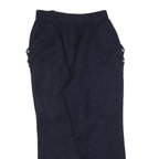 GAAN DUH Womens Navy Regular Fit Straight Leg Trousers W26 L27