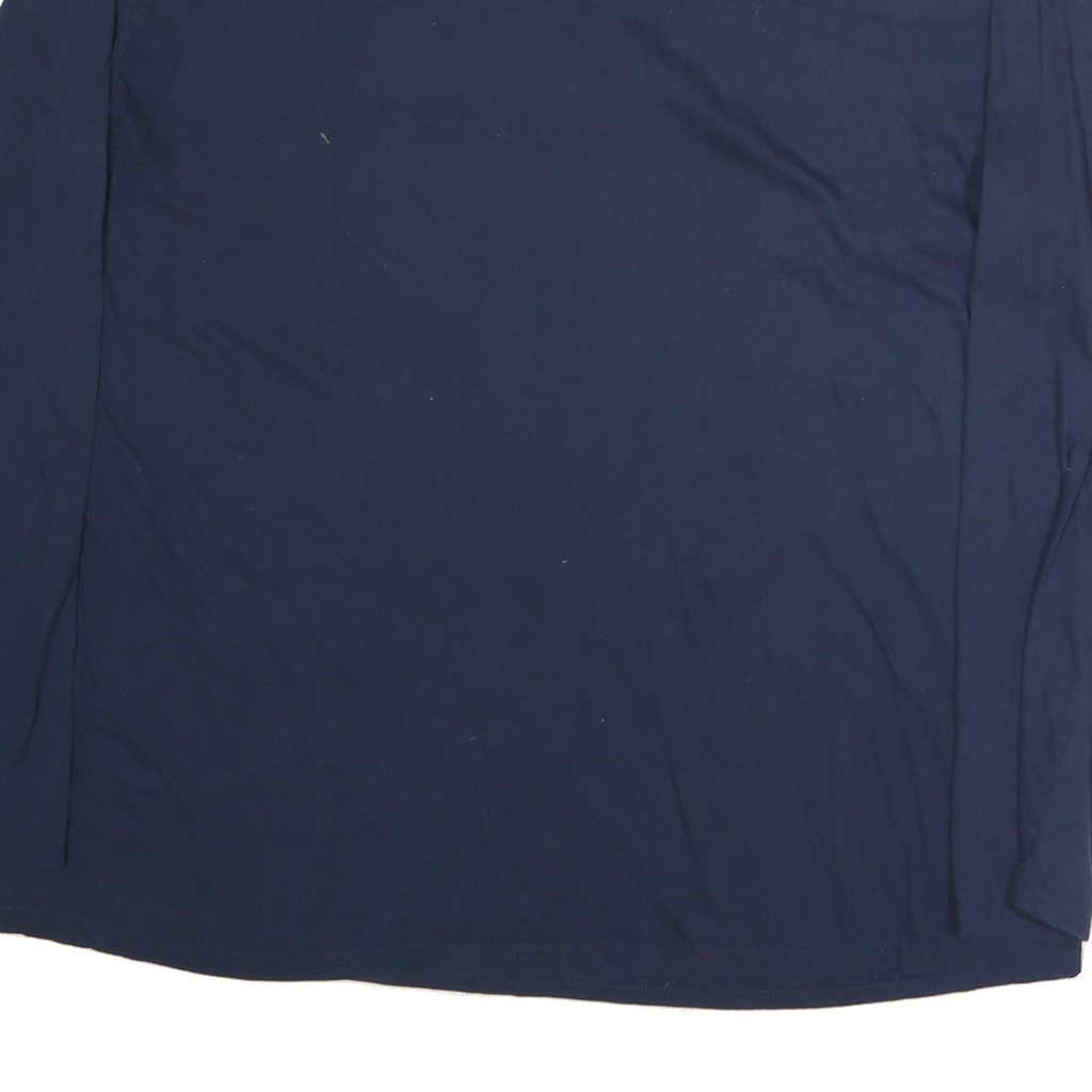 NBA Mens Blue Denver Nuggets Long Sleeve Crew Neck Cotton T-Shirt 2XL