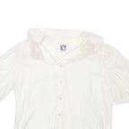YESSICA Womens Blouse Beige Collared L