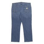 CARHARTT Mens Jeans Blue Relaxed Straight Denim Stone Wash W38 L28 Workwear
