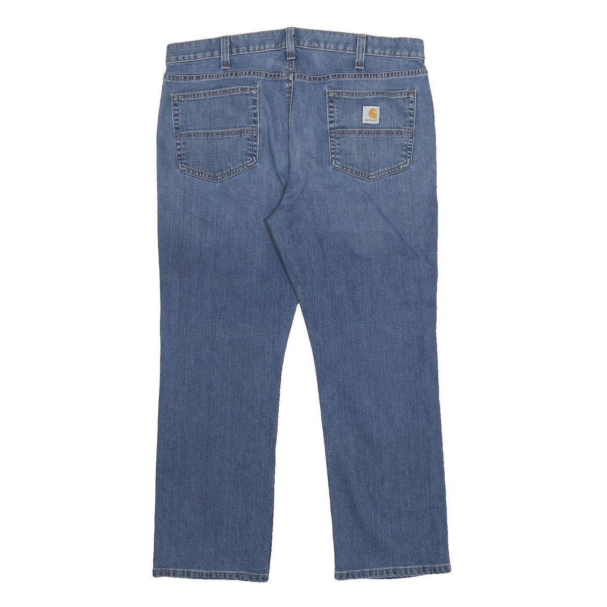 CARHARTT Mens Jeans Blue Relaxed Straight Denim Stone Wash W38 L28 Workwear