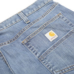 CARHARTT Mens Jeans Blue Relaxed Straight Denim Stone Wash W38 L28 Workwear