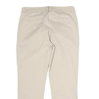 TOMMY HILFIGER Mens Cotton Beige Regular Fit Straight Leg Trousers W28 L24